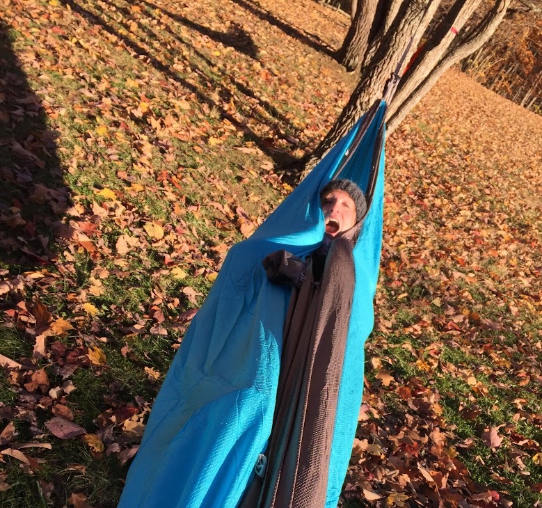 Julia in a hammock